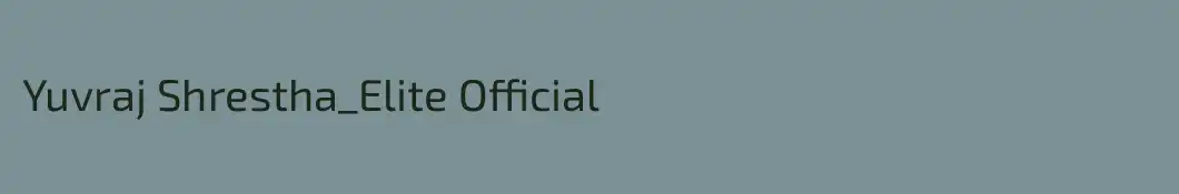 Yuvraj Shrestha_Elite Official